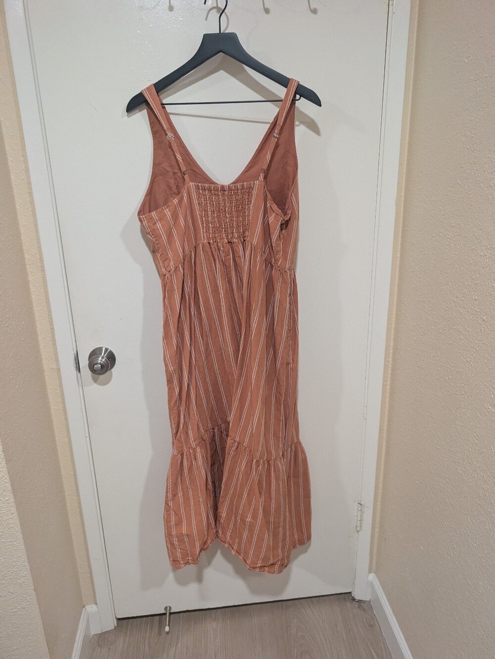 Pact Canopy Linen Blend Easy Tank Dress In Hermosa Stripe - Picture 8 of 15